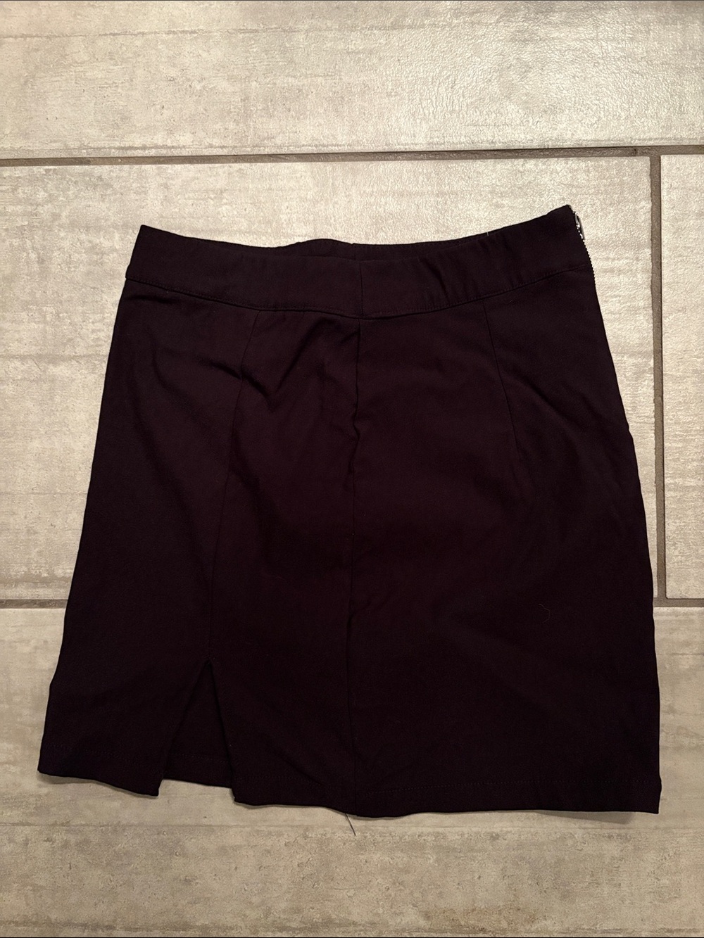 Garage Black Pencil Skirt with Front Slit